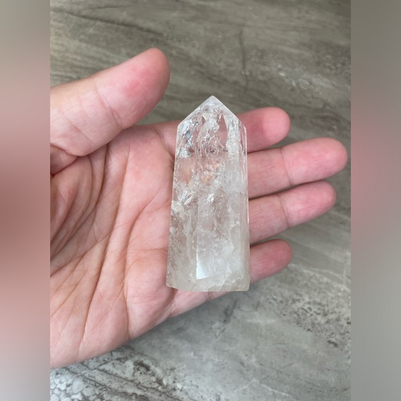 Crackle Quartz Crystal Tower - Picture 3 of 3